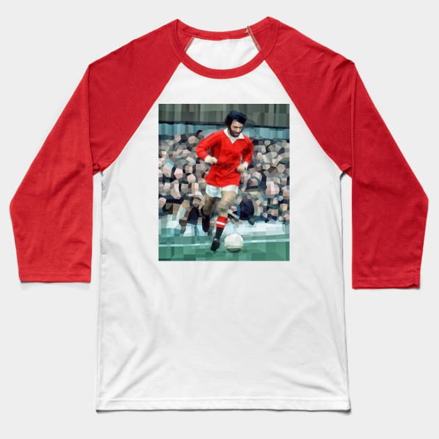 George Best Baseball T-Shirt by Ricardo77